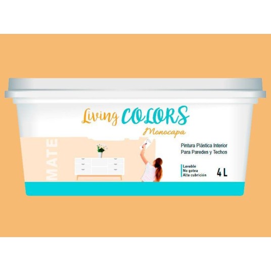 PINTURA PLASTICA LIVING COLORS VERDE PISTACHO